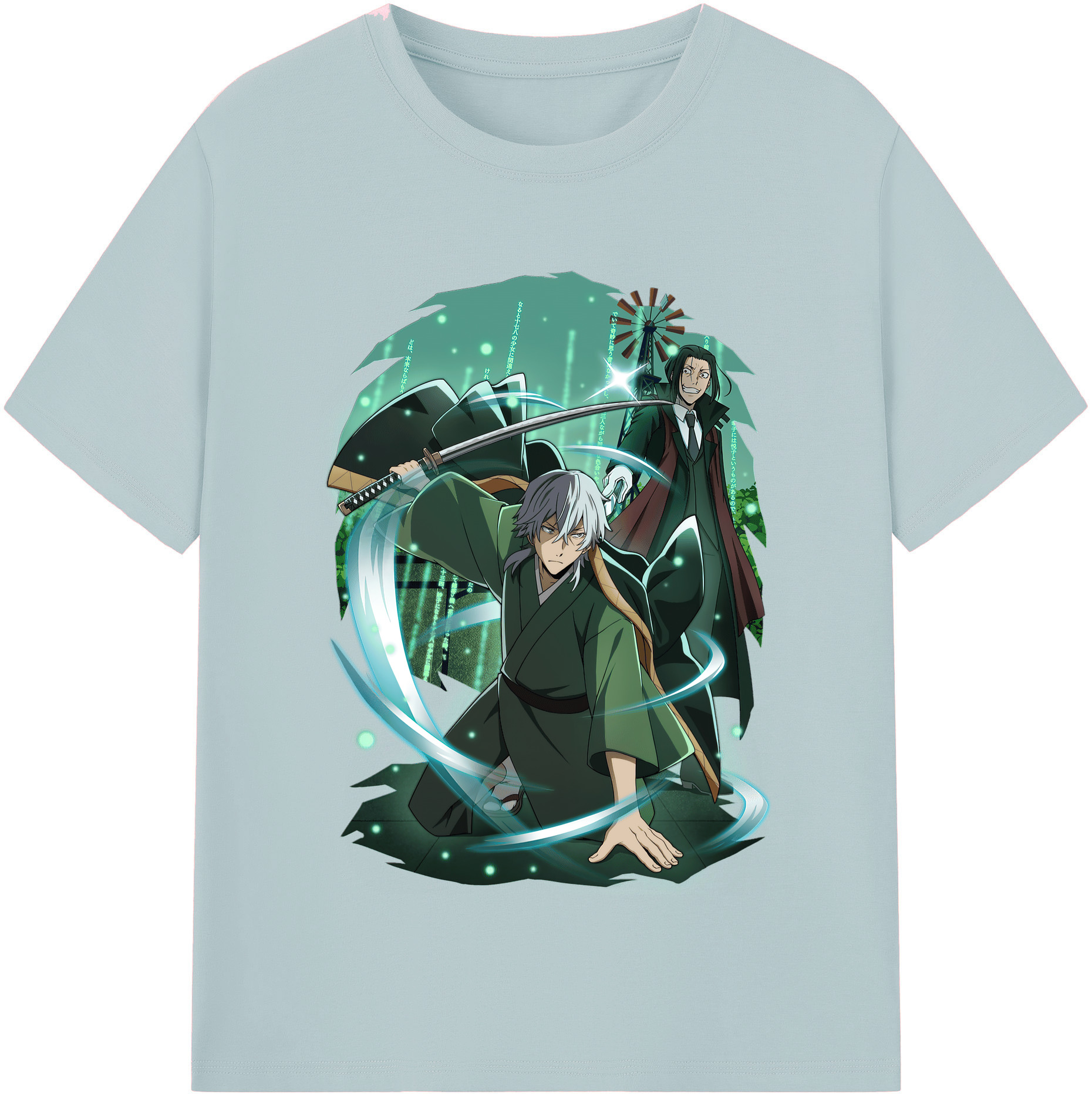 （画像用） 文豪ストレイドッグス Bungo Stray Dogs 綿100％半袖Tシャツ（フロントプリント）